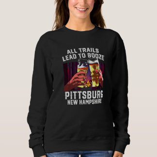 Sweatshirt Tous Les Sentiers Conduisent À Booze Pittsburgh Ca