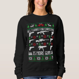 Sweatshirt Tout Ce Que Je Veux C'Est Plus D'Armes Collector C