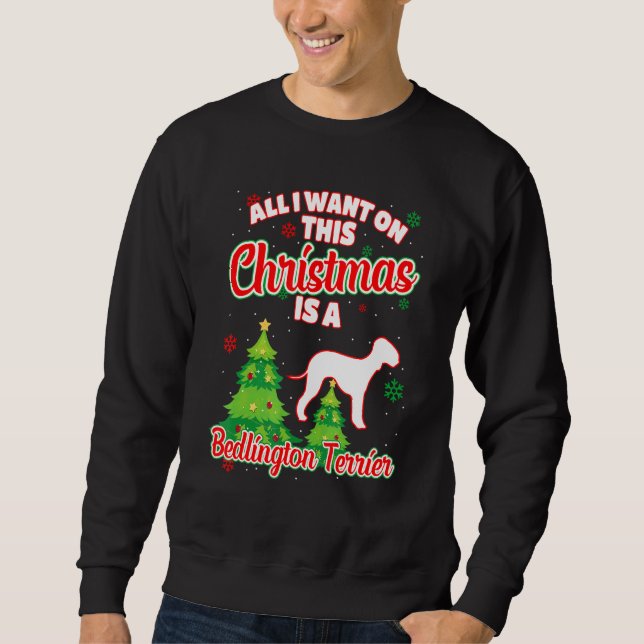 Sweatshirt Tout Ce Que Je Veux Pour Ce Noël Est Une Terri De  (Devant)