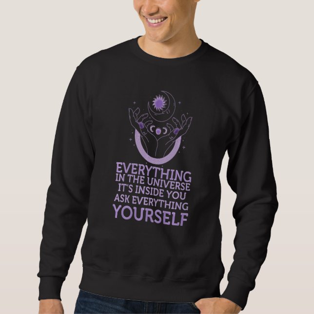 Sweatshirt Tout Dans L'Univers Est En Vous Demandez Ève (Devant)