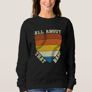 Sweatshirt Tout sur cette base   Baseball design magnifique