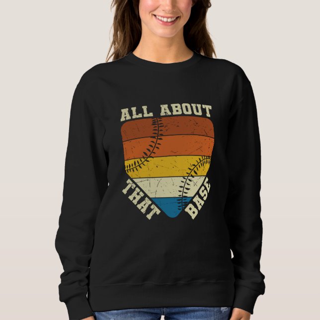 Sweatshirt Tout sur cette base | Baseball design magnifique (Devant)
