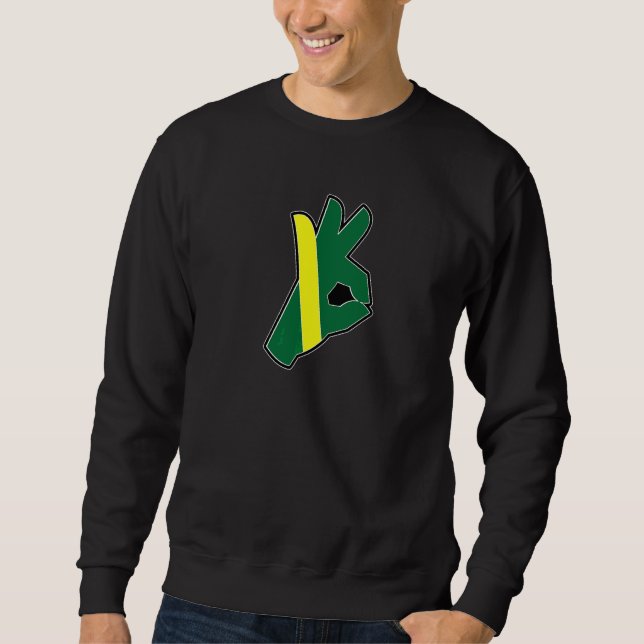 Sweatshirt Tout va bien drapeau de plongée Nitrox  Plongée en (Devant)