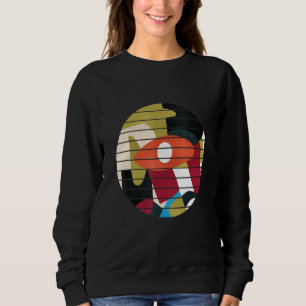 Sweatshirt Tout voir Oeil coloré Art Abstrait