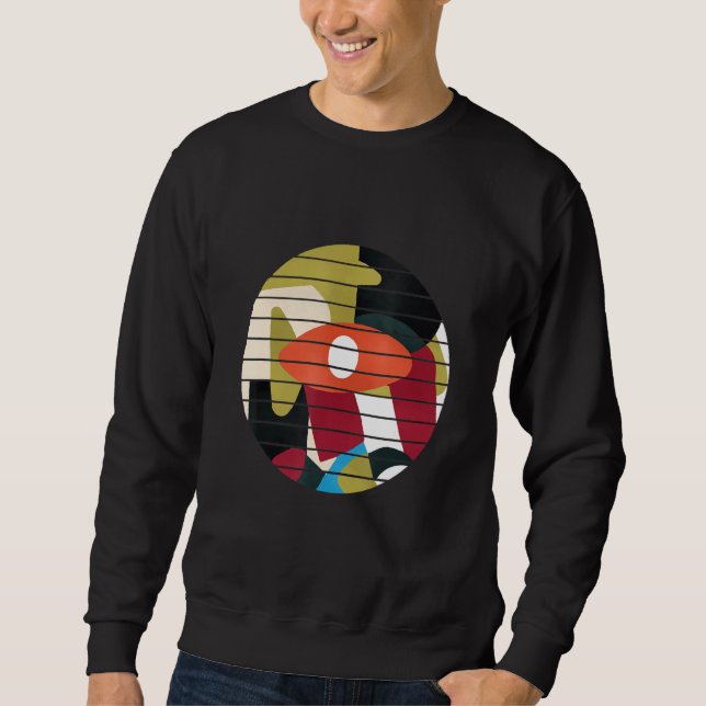 Sweatshirt Tout voir Oeil coloré Art Abstrait (Devant)
