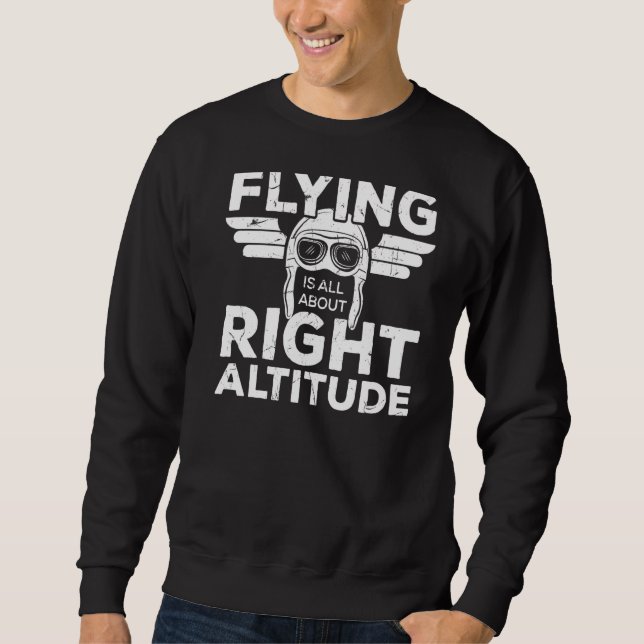 Sweatshirt Tout voler à propos de la droite Altitude Pun Pilo (Devant)
