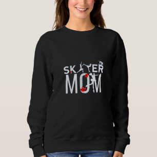 Sweatshirt Toute la maman canadienne du patinage artistique