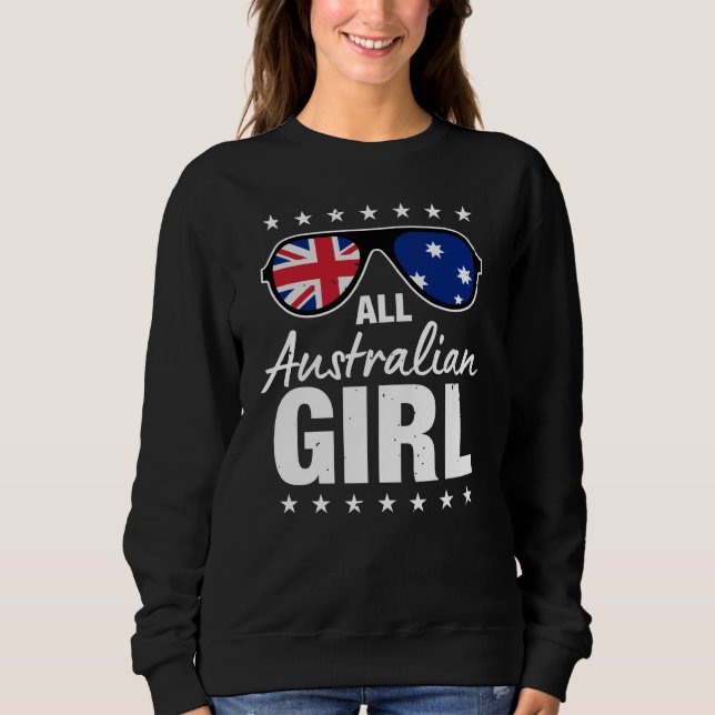 Sweatshirt Toutes Australiennes Patriotique Australie Cadeau  (Devant)