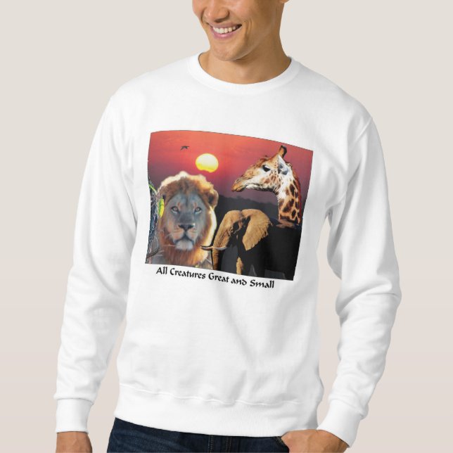 Sweatshirt Toutes les créatures grandes et petites (Devant)