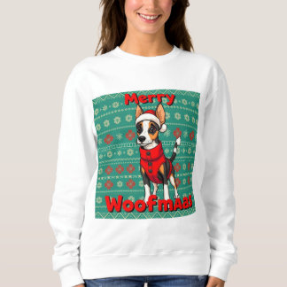 Sweatshirt Toy Fox Terrier Merry Woofmas