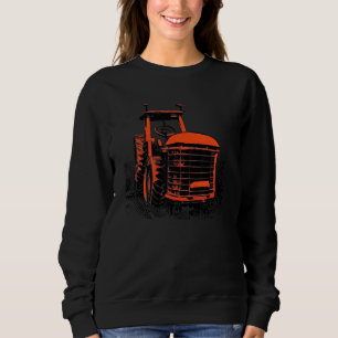 Sweatshirt Tracteur patriotique vintage dans une ferme   Trac