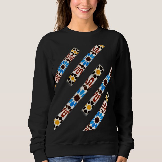 Sweatshirt Traditional Moroccan Zellige (Devant)