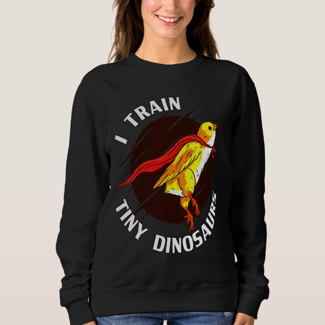 Sweatshirt Train de minuscules dinosaures poulet (Devant)