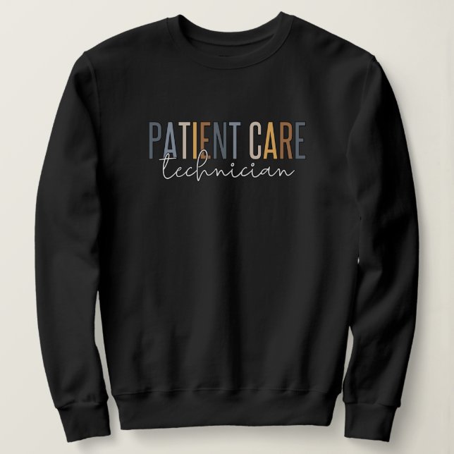 Sweatshirt Traitement des patients Technicien Dons PCT (Design devant)