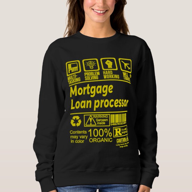 SWEATSHIRT TRAITEUR DE PRÊT HYPOTHÉCAIRE RÉSOUDRE DES PROBLÈM (Devant)