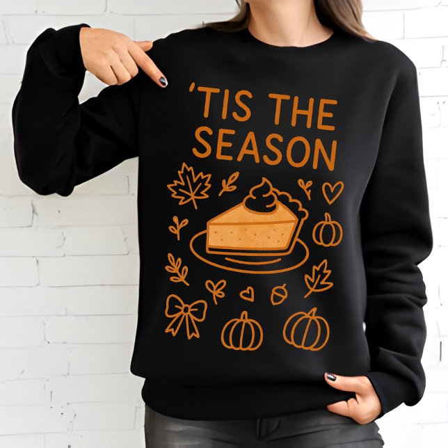Sweatshirt Tranche à secteurs citrouille | Chute de Thanksgiv (Créateur téléchargé)