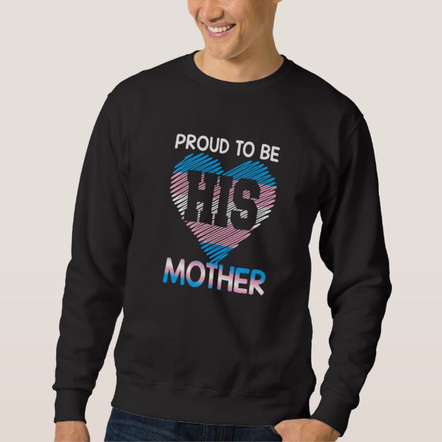 Sweatshirt Trans Maman Trans Fierté Drapeau Transgenre Mère L (Devant)