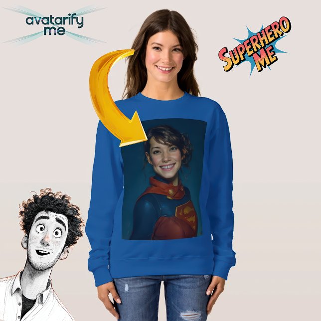 Sweatshirt Transformez-vous ou n'importe qui en un caractère (Créateur téléchargé)