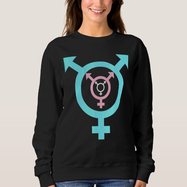 Sweatshirt Transgender Pride LGBT Transgenders LGBTQ Transgen (Devant)