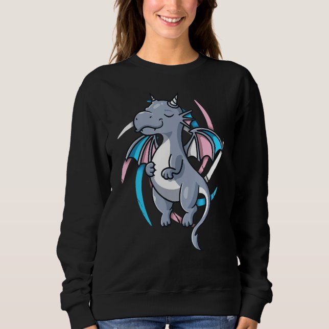 Sweatshirt Transgender Pride Stuff Trans Dragon Video Jeu Lg (Devant)