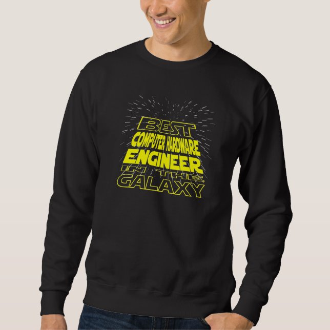 Sweatshirt Travail Cool Galaxy de l'ingénieur informatique (Devant)