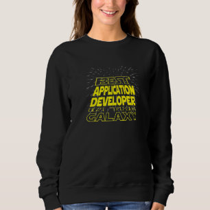 Sweatshirt Travail Cool Galaxy du développeur d'applications