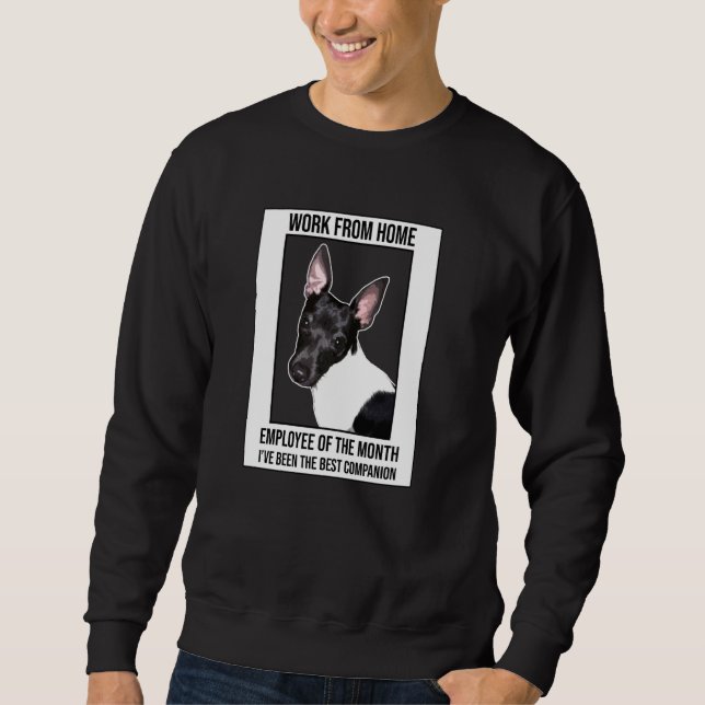 Sweatshirt Travail De L'Employé À Domicile Du Mois Rat De Com (Devant)
