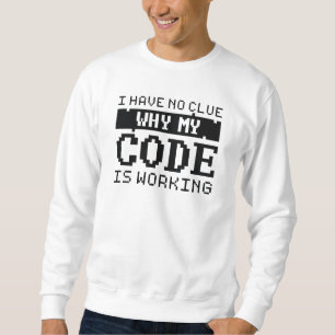 Sweatshirt Travail du code