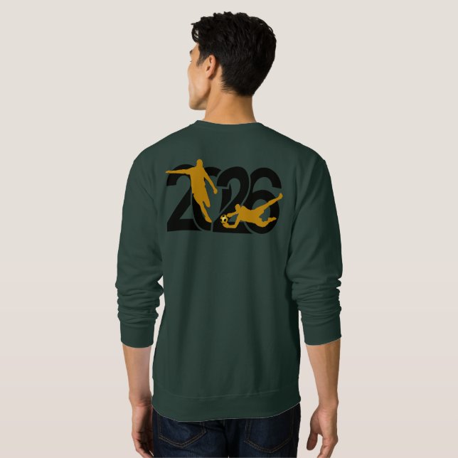 Sweatshirt Travailleur acharné ou regardeur de highlights Foo (Dos entier)