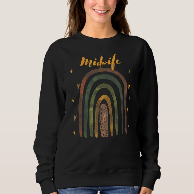 Sweatshirt Travailleur de naissance de sage-femme (Devant)