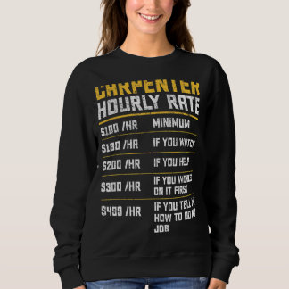 Sweatshirt Travailleur du bois à taux horaire vintage
