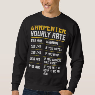 Sweatshirt Travailleur du bois à taux horaire vintage