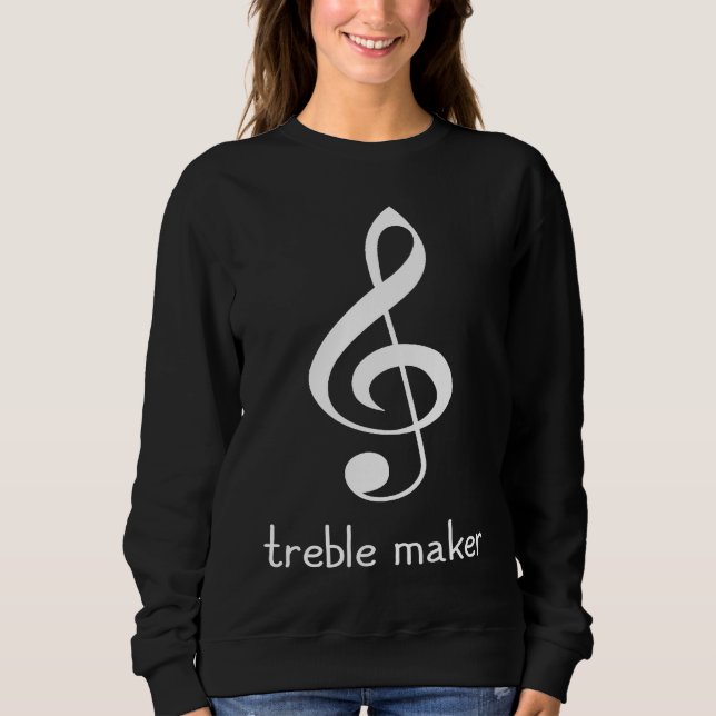 Sweatshirt Treble maker  Clef Piano (Devant)