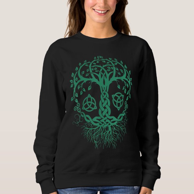Sweatshirt Tree Of Life Yggdrasil Viking Celtic Norse Myths (Devant)