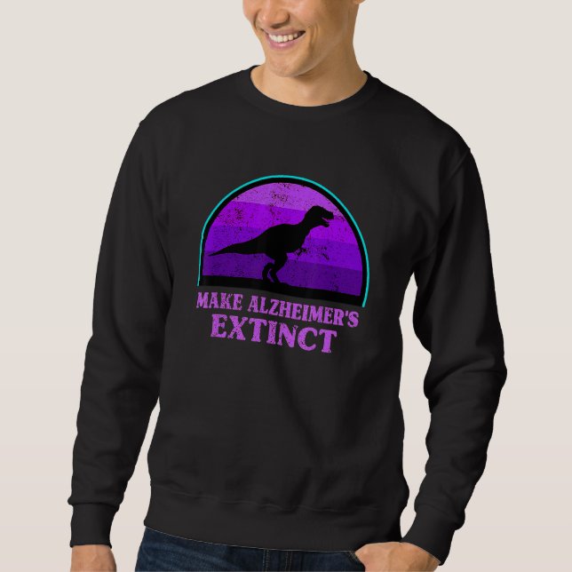 Sweatshirt Trex Dinosaur Faire de l'Alzheimer un Ki de sensib (Devant)