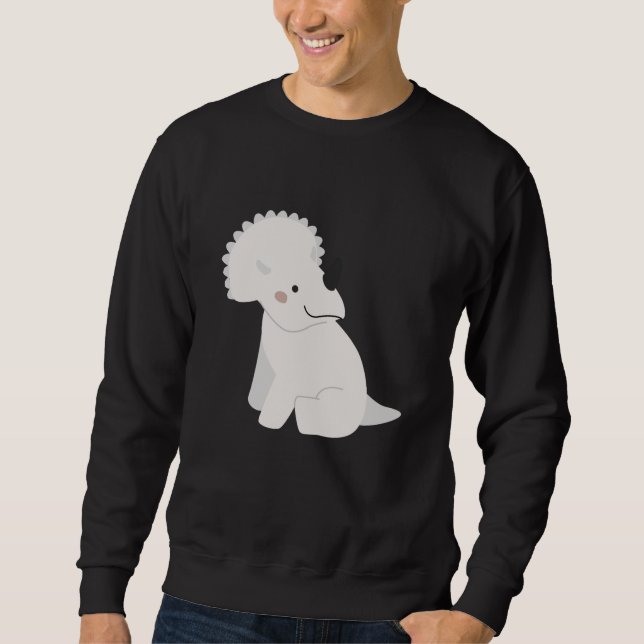Sweatshirt Tricératops, Bébé Dinosaur mignon (Devant)