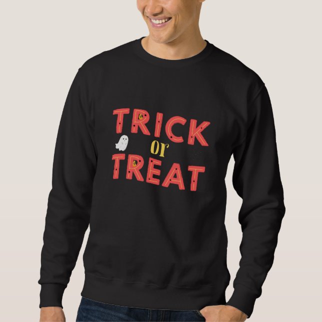 Sweatshirt Trick or Treat Black Men's (Devant)