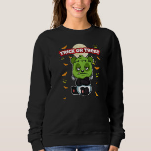Sweatshirt Trick Or Treat Épouvantable Créature Salle Hallowe