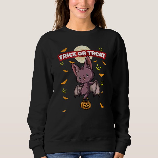 Sweatshirt Trick Or Treat Épouvantable Créature Salle Hallowe (Devant)