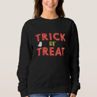 Sweatshirt Trick Or Treat Femmes Noires
