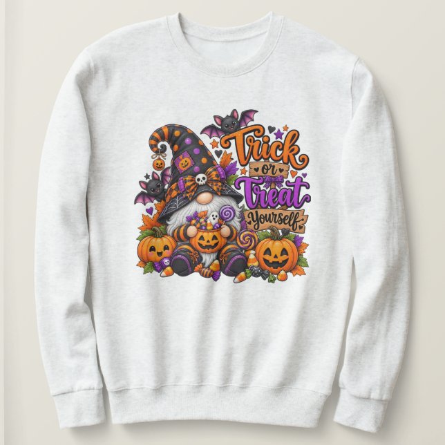 Sweatshirt Trick or Treat Yourself (Design devant)