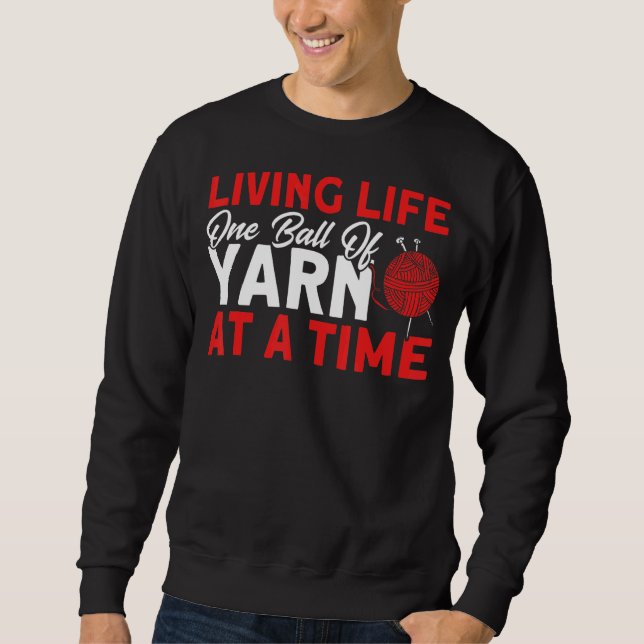 Sweatshirt Tricot Knitter Ball De Fil (Devant)