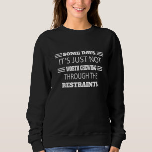 Sweatshirt Tricoter À Travers L'Humour Des Restrictions