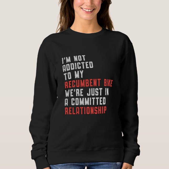 Sweatshirt Tricycle Triker Recumbent Bike Trike Vintage Funny (Devant)