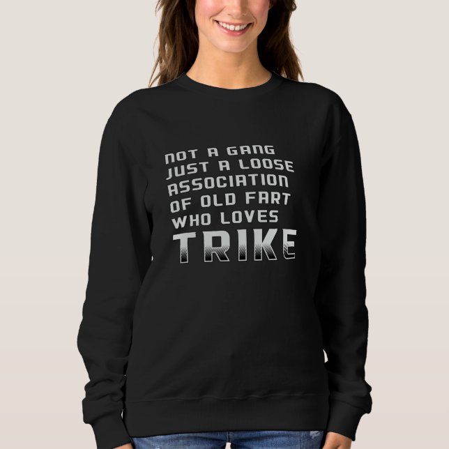 Sweatshirt Triker Moto Trikers Moto Funny Retro (Devant)