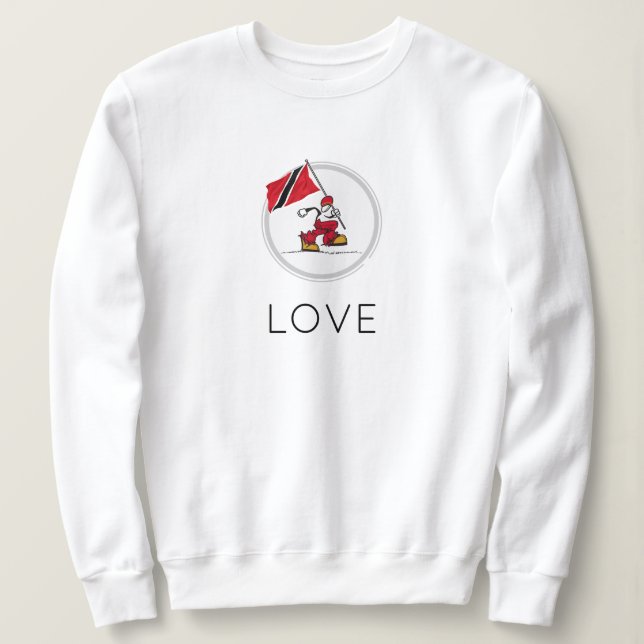 Sweatshirt Trinidad Love | Chandail minimaliste moderne (Design devant)
