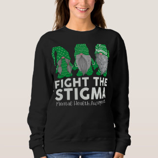 Sweatshirt Trio Gnome Combattre La Stigma La Santé Mentale Co
