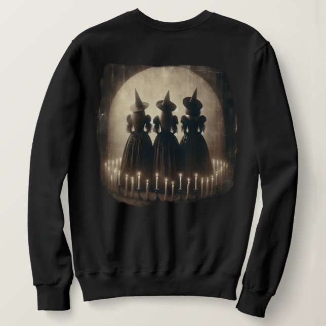 Sweatshirt Trio sorcière vintage (Design dos)