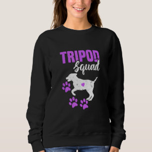 Sweatshirt Tripod Squad Fundy Trois Pettes Pet Parents Souten