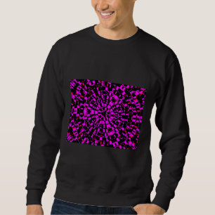 Sweatshirt Trippy psychédélique violet Motif coloré